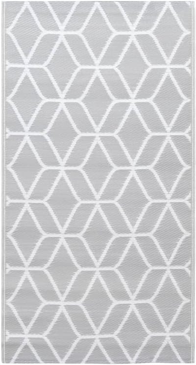 Trendy Buitenkleed Tuinkleed Vloerkleed voor Tuin en Terras - Grijs PP Materiaal