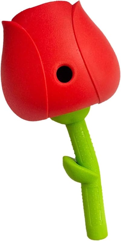 Hondensnoepautomaat - Voerspeelgoed - Training Huisdier - Langzame Voerafgifte - 18x9 cm - Rood