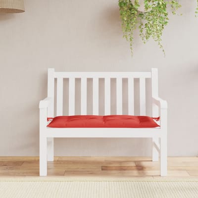 vidaXL - Tuinbankkussen - 110x50x7 - cm - oxford - stof - rood