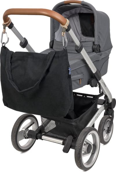 Lässig Luiertas / Buggytas Casual Shopper Cord black