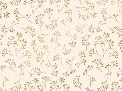Inpakpapier Lucy Creme/Goud – 30 cm × 200 m – 80 g/m² Gecoat