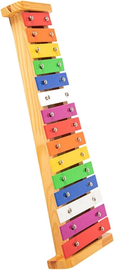 Klokkenspel Instrument - Percussie Xylofoon - Muziek Leren - 15 Noten Aluminium - One Size - One Color