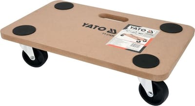 Stevige Houten Rolplank voor Verplaatsen Meubels tot 200 kg - Transportsteun met Wielen