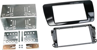 2-DIN Paneel geschikt voor Seat Ibiza 2008-2017 - Kleur: Piano Zwart