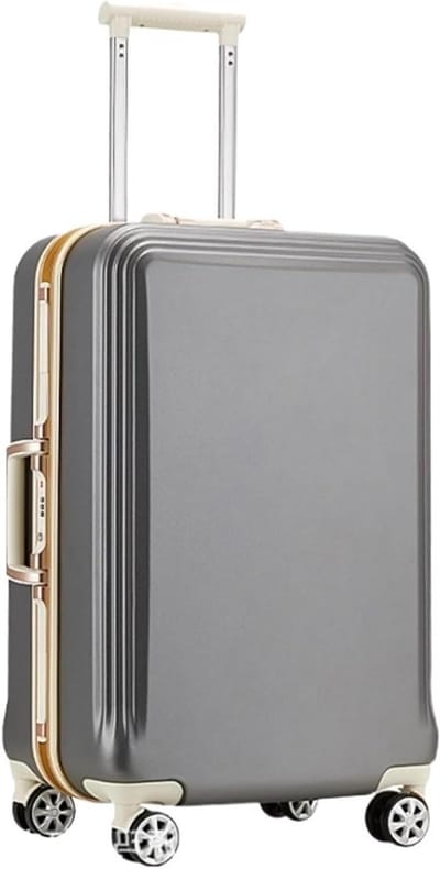 Reiskoffer Trolley - Koffer Handbagage - Reizen Organiseren - Lichtgewicht PC-Hardshell - 24 inch - Zwart