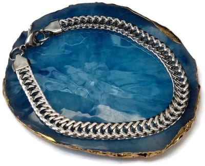 Aramat Jewels | Armbanden | Rvs Visgraat Schakel Armband | | | |7mm | Staal | Volwassenen | Verkleurd niet