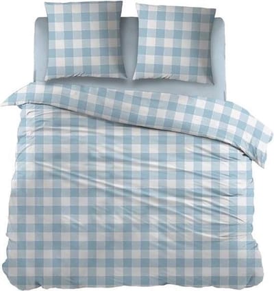 Snoozing Mila - Dekbedovertrek - Lits-jumeaux - 260x200/220 cm + 2 kussenslopen 60x70 cm - Blauw