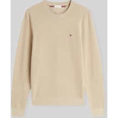 Tommy Hilfiger Essential Structure Sweater Batique Khaki Heather Size: S | Long-Sleeved T-Shirts Outlet | Heren | Beige