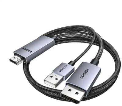 Ugreen Hd169 4K 60Hz Displayport Hdmi-Kabel 2 M (Zwart)