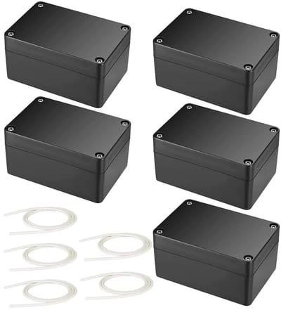 Waterdichte Junction Box voor Buiten, 5 Stuks, IP66, 58 x 83 x 34 mm, Elektronische Projectdoos, Elektrische Accessoires, Kunststof Behuizing