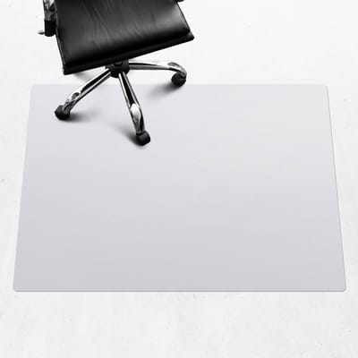 Wallfluent - Vloerbeschermer Sneeuwwitje - 140x100 cm - Wit Bureaustoelmat - Rechthoekig - PVC Vloerbeschermer-Stoel Mat-Kantoordecoraties - Pastel- en aardse kleuren