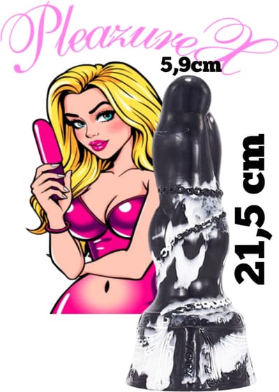 PleazureX - Sextoys Series - Fantasy dildo - Alien dildo - draken dildo - centimeters genot 21,5 x 5,9 cm