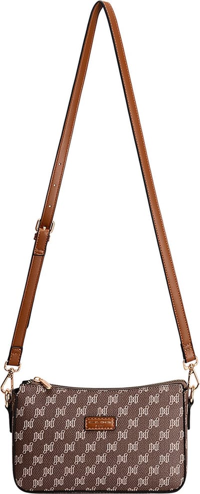 David Jones Kunstlederen schoudertas Naomi - Cognac
