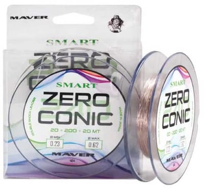 Maver Zero 240 M Taps Toelopende Onderlijn Transparant 0.180-0.320 mm