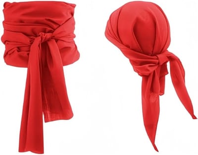 Piratenaccessoires set met hoofdband, oogklep en halsketting voor carnaval en Halloween, ideaal voor kinderen en volwassenen