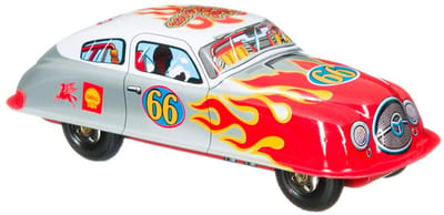 St. John Blikken Auto - Racer 66 - 19cm – Handgemaakt - Collectors item - Luxe cadeauverpakking