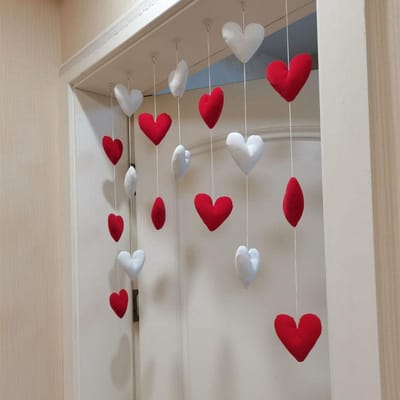 Hartvormige gordijndeur hangende decoratie huis schattige touwhanger meisjeskamerdecoratie
