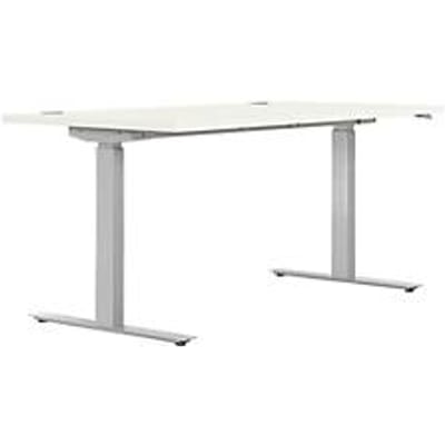 Zit-/stawerkplek, B 1600 mm, wit