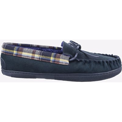 Cotswold Sodbury Heren Suède Pantoffels In Marineblauw