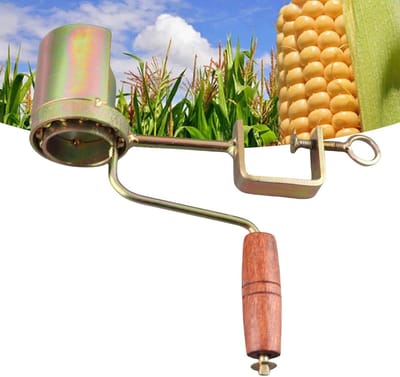 Maïs Ontsteelmachine - Maïs Schillen - Maïs Bereiden - Hand Crank Bediening - 480g - Zilver