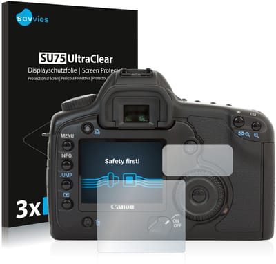 Savvies - Screenprotector voor Canon EOS 5D - Folie Beschermfolie transparant 6 Stuks