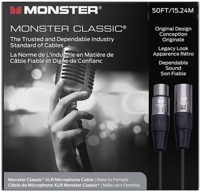 Monster Cable Classic XLR Microfoonkabel 15 Meter VMP60012