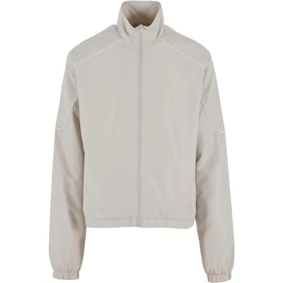 Urban Classics - Piped Panel Trainings jacket - S - Grijs