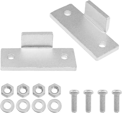 Reparatieset Scharnieren - Kap Houder - Draaitafel Reparatie - Aluminium Constructie - Specifieke Pasvorm - Zilverkleurig