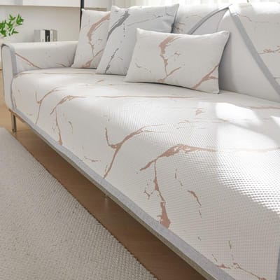 Zomer Antislip Bankkussen Volledige Hoes IJszijde Koeler Antislip Kussen Rugleuning Koeler Kussen Zomer Koelmat Hoes Doek Handdoek 45x45cm(pillowcase)
