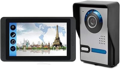 Video Deurbel - Intercom Systeem - Veilig Thuis - Capacitief Touchscreen - 7 inch Scherm - Zwart