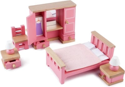 Poppenhuis inrichting Slaapkamer
