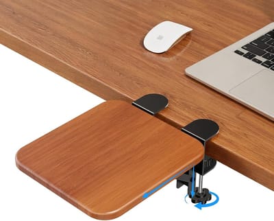 Ergonomische elleboogsteun voor bureau, opvouwbare handsteun, verlengplaat voor optimaal comfort tijdens computerwerk