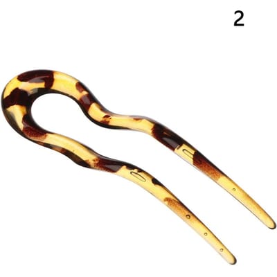 U-vormige Haarspeld Franse Stijl Haarspeld Schelp Haarspeld Metalen Haarspeld Vork Prikkers Spelden voor Vrouwen Meisjes Haar Styling Accessoires black