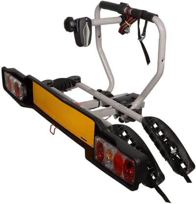 DD® Fietsendrager Electrische Fietsen 2 - Fiestendrager Trekhaak - Fietsendrager 2 Fietsen -Inklapbaar - Zwart/Zilver - ‎112cm x 16cm x 53cm