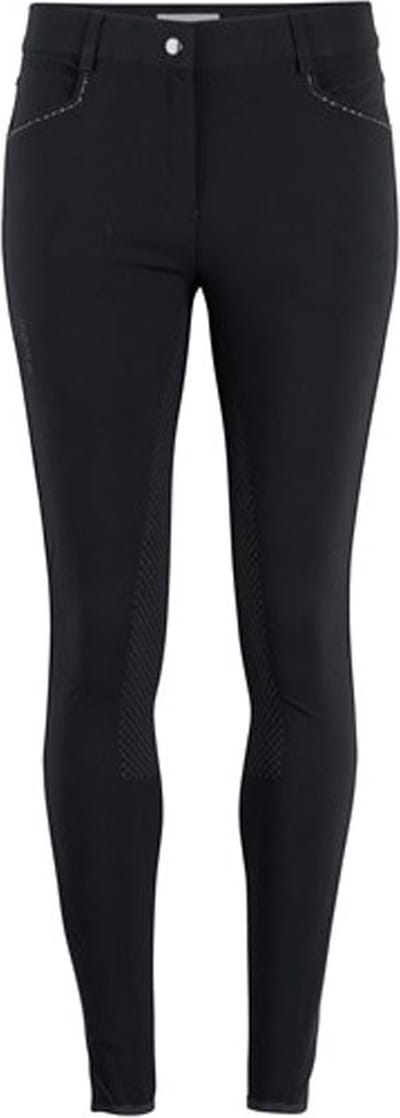 Montar Rijbroek Bling Full Grip Kids Zwart - 176