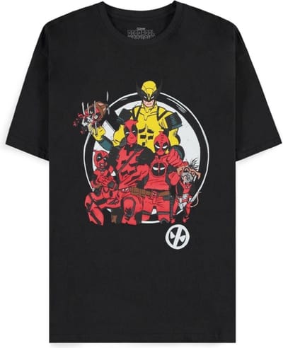 Marvel Deadpool - Family Portrait Heren T-shirt - L - Zwart