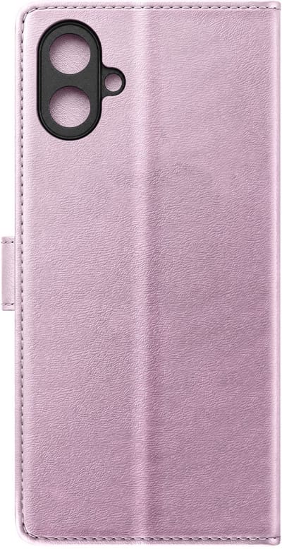 Mayaxess, Hoesje Geschikt Voor Galaxy A07 Wallet 2 in 1 met Uitneembare Cover, Champagneroze