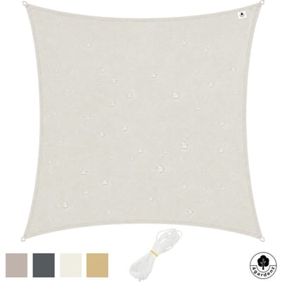 4gardenz Schaduwdoek Waterafstotend Vierkant 2,5x2,5 mtr - Crème