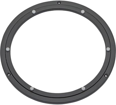 Aluminium draaikrans zwart Ø 300 mm belastbaar tot 60 kg, draaikrans robuust, kogelgelagerd, roestvrij Draaiplateau voor draaiplateaus