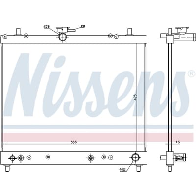 Radiator NISSENS 617402