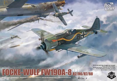 Border Model Modelbouwpakket Vliegtuigen - BF009 Focke-Wulf FW-190A-8 - 4 Bouwopties (R2; R6; R7; R8) - Propeller Vliegtuig Plastic - 1:35 - Modelbouw