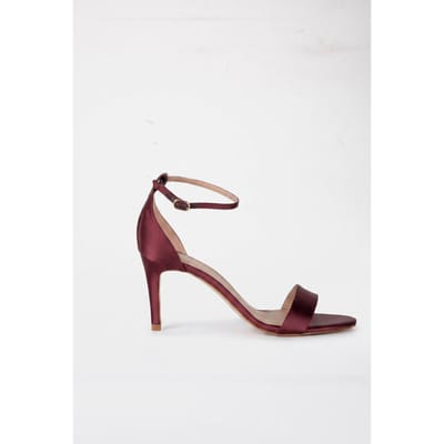 LK Bennett Helena Bow Ankle Sandal Burgundy Size: 37 | Sandals Outlet | Dames | Zand