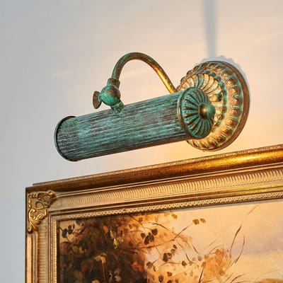 Lindby schilderij verlichting Beno, 25 cm, metaal, E14 groene spanning