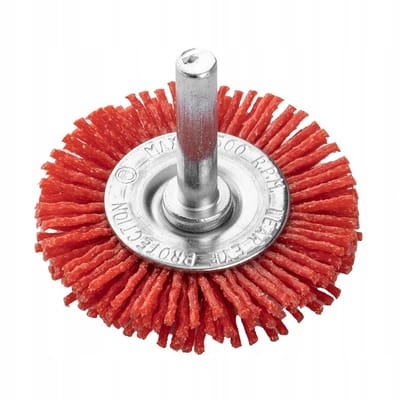 GRAPHITE Nylon Schijfborstel voor Boormachine, 50 mm, 6 mm schacht