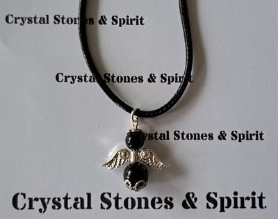 Onyx Beschermengel Ketting