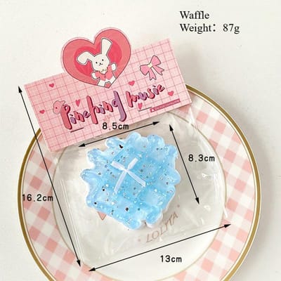 Squishy Kattenpoot Wafel Donut Stressverlichtend Speelgoed, Zacht Knijpbaar Sensorisch Fidget Speelgoed voor Volwassenen Kinderen, ASMR Leuk Feestcadeau