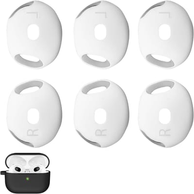 Premium Silicone Vervangende Oordopjes voor Draadloze Oordopjes, Compatibel met Oplaadcase, Verbeterde Geluidskwaliteit en Comfortabel Design (Wit)