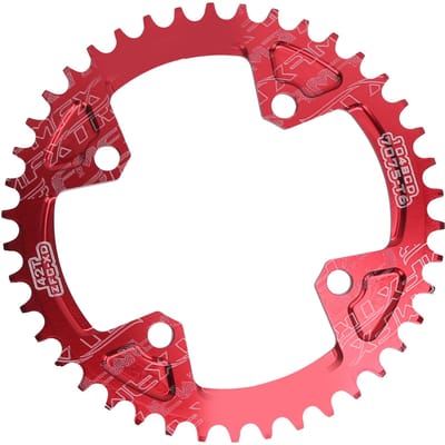 FMFXTR Pédalier Plateau Alliage d'Aluminium Positif et Négatif 42D Plateau de Vélo VTT Rouge rouge