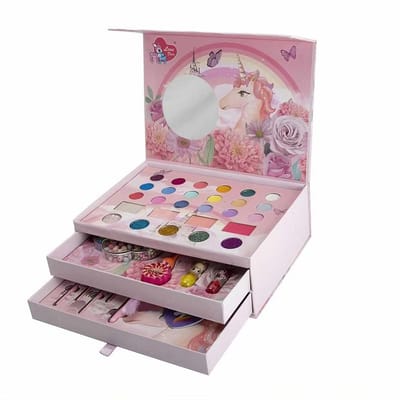 Make up Set meisjes-Make up meisjes koffer-Make up Koffer-wasbare makeup kinder-make-up set speelgoed-Lipgloss-Oogschaduw-Blush- Lipstick-Leuke Rugzakjes-meisjes cadeau speelgoed vanaf 5 6 7 8 9 10 11 12 jaar meisjes