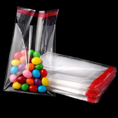 300 Stuks Zelfklevende Cellofaanzakjes 10x16cm voor Snoep, Cadeaus, Koekjes en Sieraden